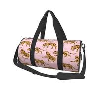 Stampa di leopardi con sagome esotiche, Borsone da viaggio di grande capacità Borsa rotonda Borsa da viaggio sportiva Borsa da viaggio Borsa da fitness