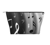 Stampa di note musicali, Borsa da toilette Borsa per trucco Borsa per cosmetici Borsa da toilette da viaggio portatile