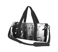 Stampa di note musicali, Borsone da viaggio di grande capacità Borsa rotonda Borsa da viaggio sportiva Borsa da viaggio Borsa da fitness
