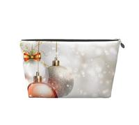 Stampa di palline di Natale, Borsa da toilette Borsa per trucco Borsa per cosmetici Borsa da toilette da viaggio portatile