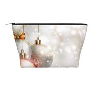 Stampa di palline di Natale, Borsa da toilette Borsa per trucco Borsa per cosmetici Borsa da toilette da viaggio portatile
