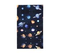 Stampa di pianeti stelle e galassia della Via Lattea per esterni, decorativa, per tutte le stagioni, motivo su un solo lato, per cortile, portico e patio