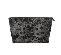 Stampa di vecchi ingranaggi in metallo, Borsa da toilette Borsa per trucco Borsa per cosmetici Borsa da toilette da viaggio portatile