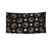 Stampa di zampe di cane stampa festa all'aperto Banner decorazione design su un solo lato adatto per feste notturne giardini bar