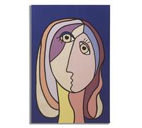 Stampa Dipinta Double Faces Large 2 80x3x120 cm in Legno e Tessuto