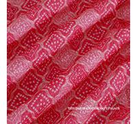 Stampa Donna Abito Tessuto ad Yard Seta Uncinetto Sequenza Work Larghezza 107cm