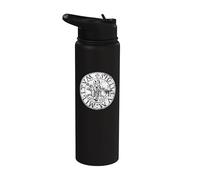 Stampa effetto invecchiato con sigillo dei cavalieri templari Stainless Steel Insulated Water Bottle