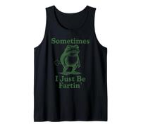 Stampa Fartin Frog Sometimes I Just Be Weird Humor Canotta