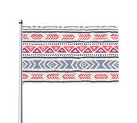 Stampa floreale geometrica tinta unita bandiere decorative per esterni 0,9 x 1,5 m leggere e belle adatte per cortili all'aperto e celebrazioni di festival.