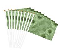 Stampa floreale verde facilitazione bandiera palmare leggera parata decorazione casa eventi uso versatile