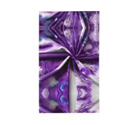 Stampa floreale viola tie dye per esterni, decorativa, per tutte le stagioni, modello su un solo lato, per cortile, portico, patio