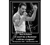 Stampa fotografica autografata di FREDDIE MERCURY (I WON'T BE A ROCKSTAR).