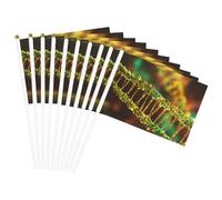 Stampa fotografica con catena del DNA, bandiera leggera e palmare, bandiere su entrambi i lati, per feste, parate, decorazioni per la casa e celebrazioni