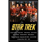 Stampa fotografica fotografica di Star Trek originale firmata e autografata William Shatner Leonard Nimoy