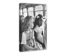 Stampa fotografica su tela con stampa artistica da parete con scritta "Tribute to Rosa Parks, Segregation", per soggiorno, camera da letto, 20 x 30 cm