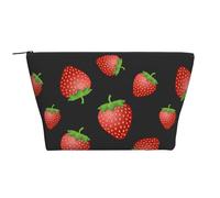 Stampa fragola rosa fragola, Borsa da toilette Borsa per trucco Borsa per cosmetici Borsa da toilette da viaggio portatile