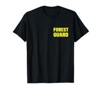 STAMPA FRONTALE Ufficiale di conservazione uniforme della guardia forestale Giallo Maglietta