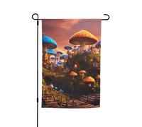 Stampa fungo magico 30,5 x 45,7 cm, bandiera da giardino per tutte le stagioni, decorazione esterna per cortile, patio, portico e bandiera del prato