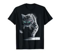 Stampa Gatto Soriano Farfalla Maglietta