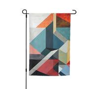 Stampa geometrica astratta 30,5 x 45,7 cm portico tutte le stagioni bandiere all'aperto decorazione cortile bandiera patio decorazione cortile