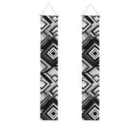 Stampa geometrica Estetica vibrante Atmosfera festiva Banner Decor Indoor Outdoor Celebrazioni