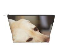 Stampa gialla di Labrador Retriever, Borsa da toilette Borsa per trucco Borsa per cosmetici Borsa da toilette da viaggio portatile
