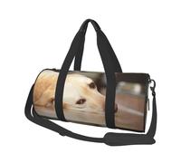 Stampa gialla di Labrador Retriever, Borsone da viaggio di grande capacità Borsa rotonda Borsa da viaggio sportiva Borsa da viaggio Borsa da fitness