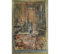 Stampa Giclée su tela di qualità museale - Alberto Giacometti - La madre dell'artista - 76 x 101 cm | Inchiostri d'archivio su tela in policotone | Perfetta per soggiorno, camera da letto o parete