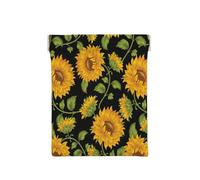 Stampa girasole nera, Spremere il portafoglio superiore da donna Borsa portaoggetti Piccola portamonete Portamonete