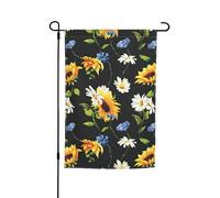 Stampa girasoli camomilla 30,5 x 45,7 cm bandiera da giardino per tutte le stagioni decorazione esterna per cortile patio portico e prato bandiera