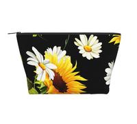 Stampa Girasoli Camomilla, Borsa da toilette Borsa per trucco Borsa per cosmetici Borsa da toilette da viaggio portatile