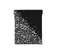 Stampa glitter bianco nero, Spremere il portafoglio superiore da donna Borsa portaoggetti Piccola portamonete Portamonete
