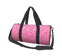 Stampa glitter rosa scintillante, Borsone da viaggio di grande capacità Borsa rotonda Borsa da viaggio sportiva Borsa da viaggio Borsa da fitness