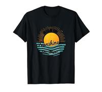 Stampa High on Sunshine And Music Summer Vibes Maglietta, Uomo, Nero, XXL
