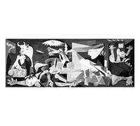 Stampa in Poster o Tela Canvas 100% QUALITà ITALIA - Picasso - La guernica - effetto Dipinto Idea Regalo Casa quadro cucina stanza da letto soggiorno (TELA CANVAS, 40X106 CM)