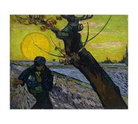 Stampa in Poster o Tela Canvas 100% QUALITà ITALIA - Van Gogh - Il seminatore - effetto Dipinto Idea Regalo Casa quadro cucina stanza da letto soggiorno (TELA CANVAS, 40X50 CM)