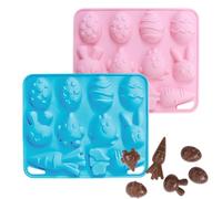 Stampa In Silicone Coniglio Pasquale | 10 Scomparti Stampini Riutilizzabili | Stampo Caramelle Silicone Coniglietto Carota | Per Dolci Budini Torte Fondenti Cioccolato Cucina