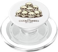 Stampa invecchiata con teschi per luci, motivo: Le catacombe di Parigi PopSockets PopGrip per MagSafe