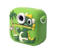 Stampa istantanea della macchina fotografica dei bambini con la custodia del silicone del dinosauro dello schermo da 2,4 pollici batteria ricaricabile incorporata nel lettore musicale di gioco I