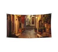 Stampa italiana Old Street per interni ed esterni festivi festivi festeggiamenti Halloween evento sfondo decorazione