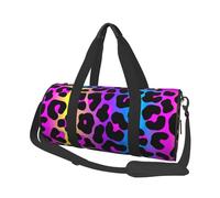 Stampa leopardata al neon, Borsone da viaggio di grande capacità Borsa rotonda Borsa da viaggio sportiva Borsa da viaggio Borsa da fitness