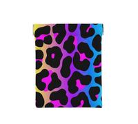 Stampa leopardata al neon, Spremere il portafoglio superiore da donna Borsa portaoggetti Piccola portamonete Portamonete