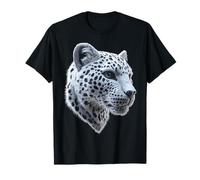 Stampa leopardata Art Animal Lover Ritratto Motivo leopardo Maglietta
