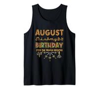 Stampa Leopardata August Is My Birthday Yes The Whole Month Canotta