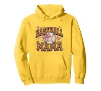 Stampa leopardata Baseball Mama Felpa con Cappuccio