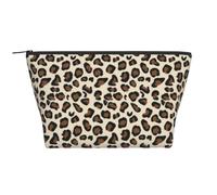 Stampa leopardata, Borsa da toilette Borsa per trucco Borsa per cosmetici Borsa da toilette da viaggio portatile
