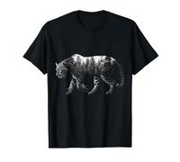 Stampa leopardata con motivo leopardo per amanti degli animali Maglietta