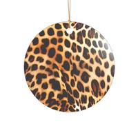 Stampa leopardata con stampa animalier, regalo per addio al nubilato, ornamento di Natale Mr & Mrs, un regalo unico per il matrimonio