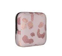 Stampa leopardata ghepardo oro rosa, Borsa porta assorbenti, borse per il ciclo, borse per tamponi per donne e ragazze adolescenti