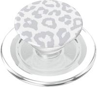 Stampa leopardata grigia e bianca leopardata per ragazze PopSockets PopGrip per MagSafe